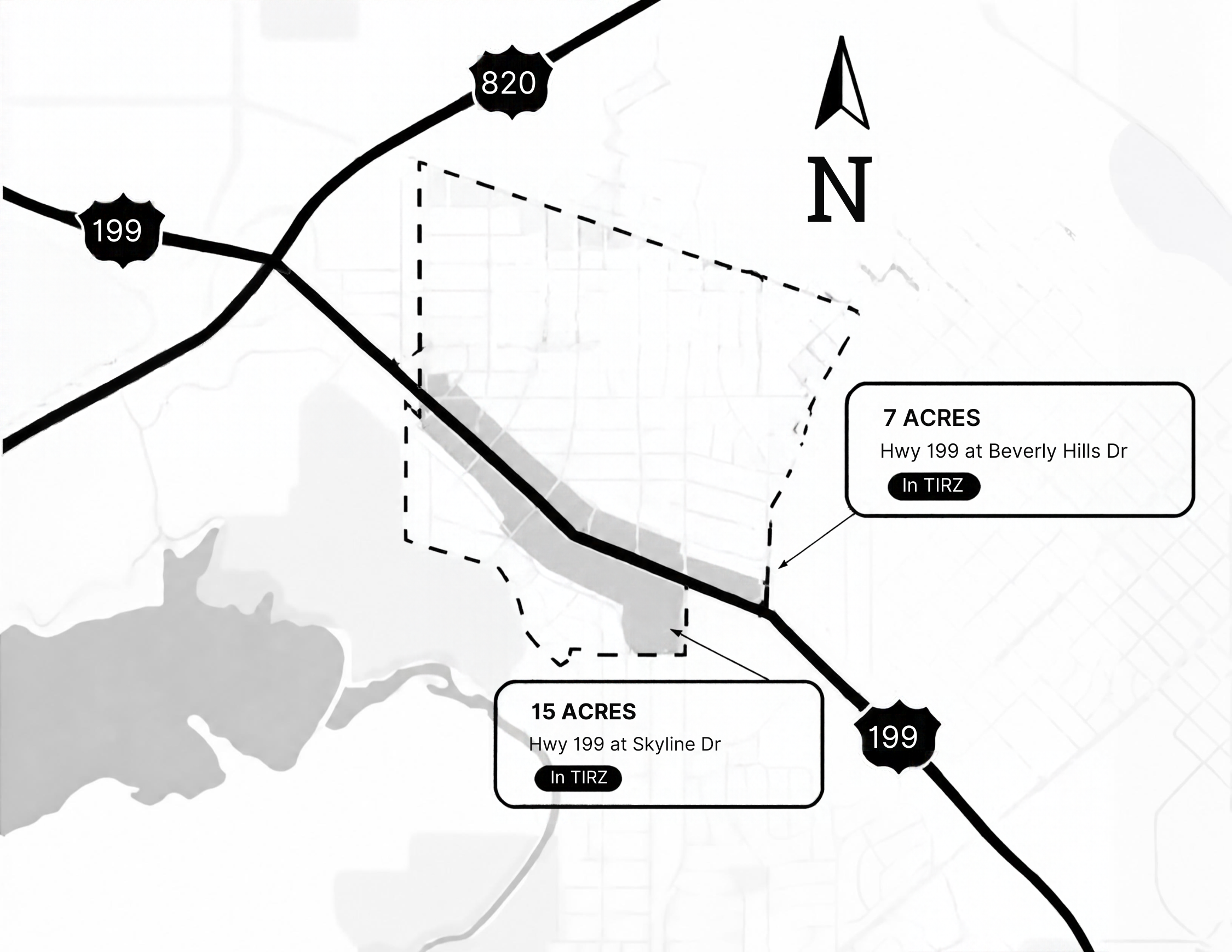 Map of Sansom Park properties